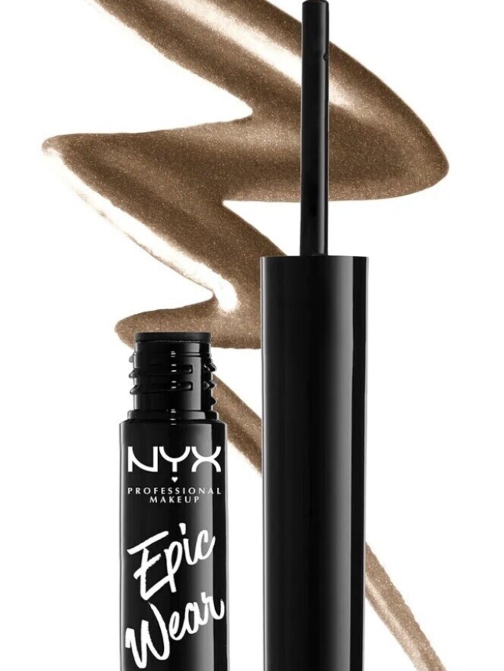 NYX PROFESSIONAL MAKEUP Epic Wear Metallic Liquid Eye Liner, Brown Metal